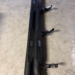 Aries Big Step Nerf Bars - 4" Round - Black Powder Coated Aluminum