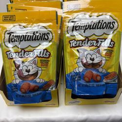 Temptations Tenderfills Lot 12 Bags Treats Expired 