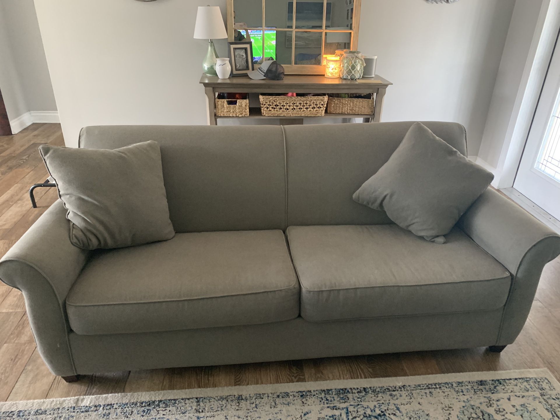 Grey Boston Interiors 2 cushion sofa 80”