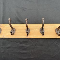 Hooks- cast iron tack rack