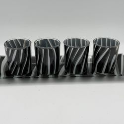 Zebra Candle Holders 
