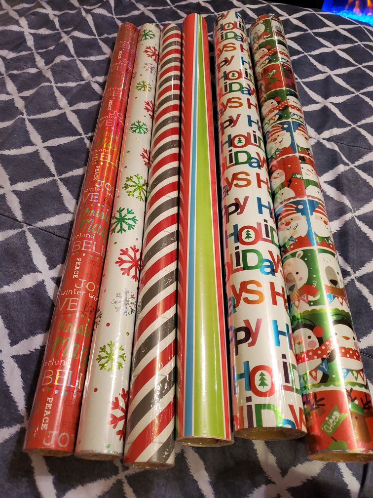 6 Rolls Of Christmas Paper
