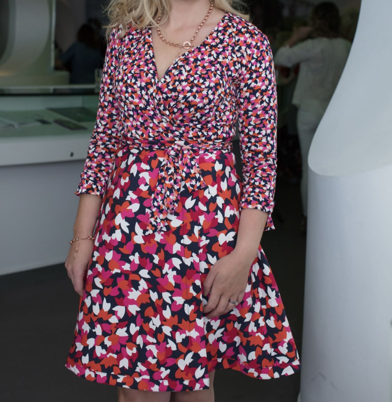 Diane Von Furstenberg Multicolor Wrap Dress