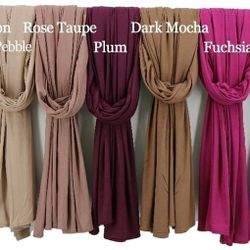 Womens Colorful Premium Jersey Hijabs