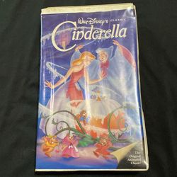 Disney Cinderella VHS Black Diamond Edition The Classics Clamshell Case
