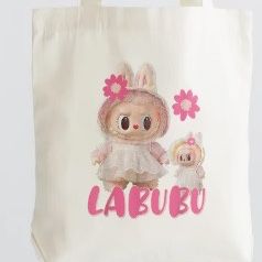 Kids LA BUBU canvas Tote Bags