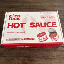 New Six Pack Of Good Luck Hot Sauce 