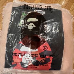 Bape T Shirt Black/Red Medium (Authentic) (Negotiable)