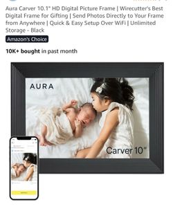 Aura Carver 10.1" HD Digital Picture Frame | Wirecutter's Best Digital Frame for Gifting