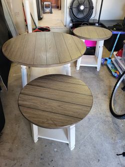 Ashley Furniture Wood Table Set Of 3