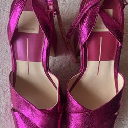 Dolce Vita Metallic Platform Sandals 