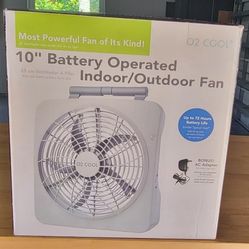 Battery Operated Indoor/Outdoor Fan (NEW)