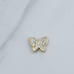 14k gold pendant butterfly tiny slider  ❤️ Dije En Oro De 14k 