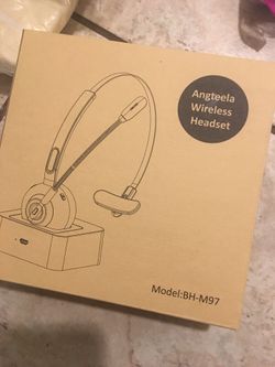 Business Wireless Headset with Boom Mic,New