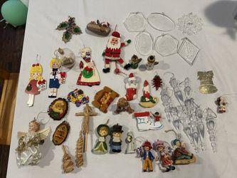 Lot of 44 Vintage Christmas Ornaments