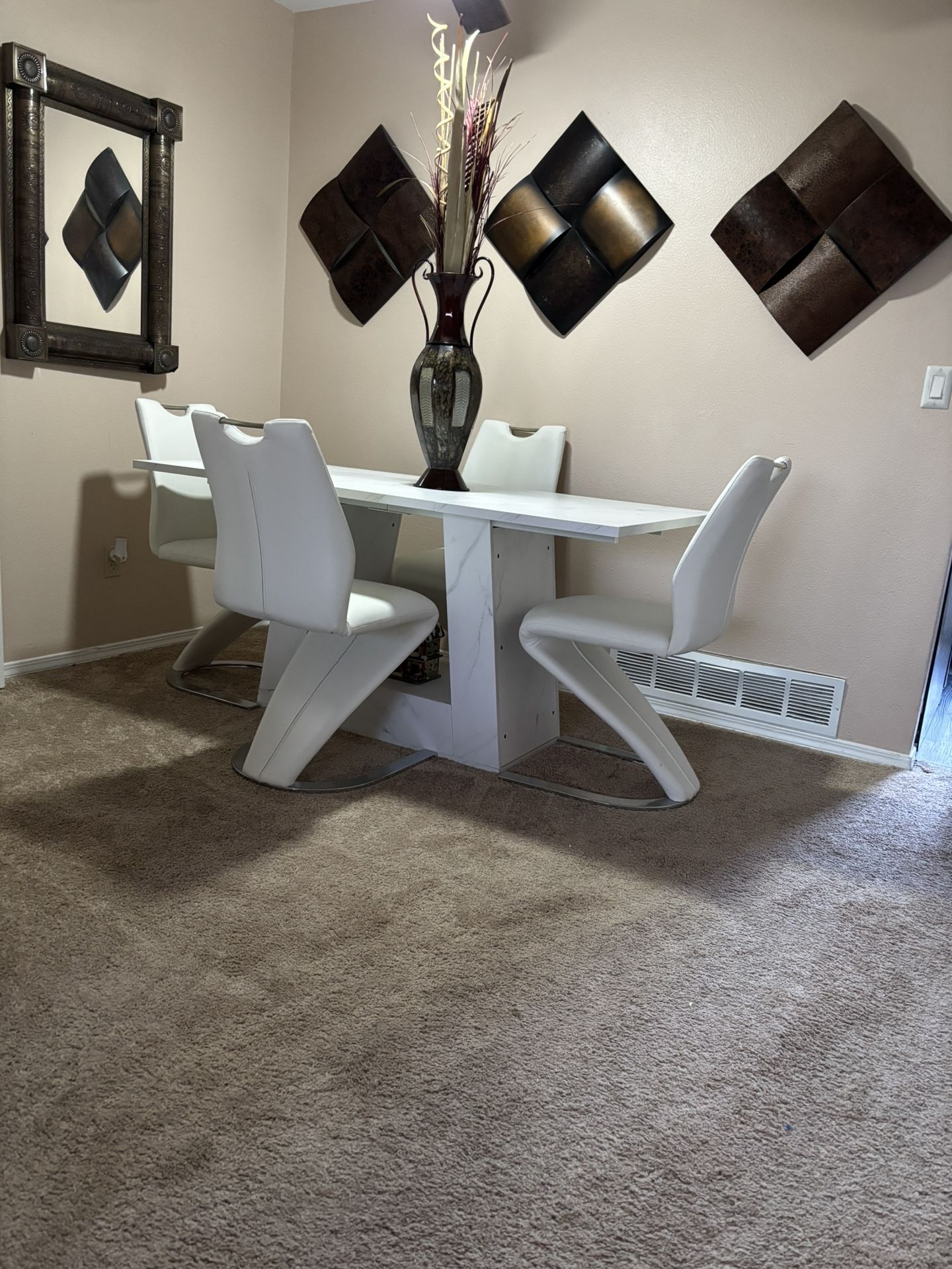 White Dining Room Table Set