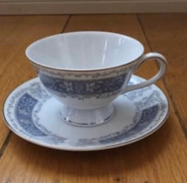 Royal M by Meito Jasper Tea Cup and Saucer Japan