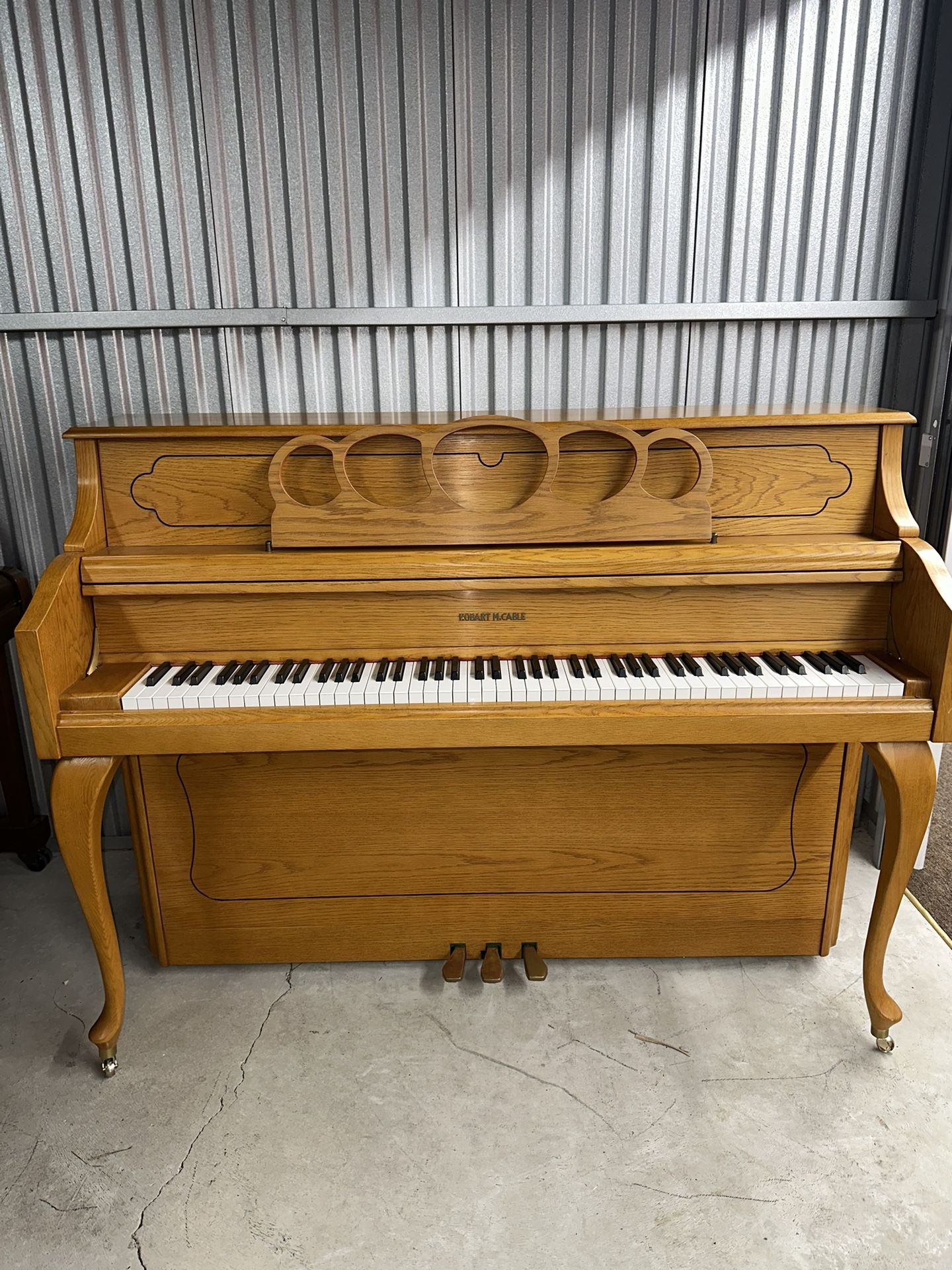 Hobert M. Cable Upright Piano 