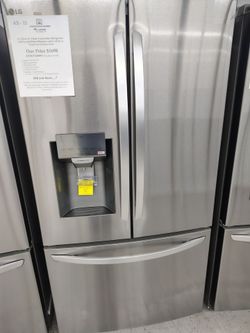 $1698 LG 28 Cu Ft ENERGY STAR 3 door french door refrigerator