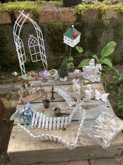 Garden fairy Box's with minitures