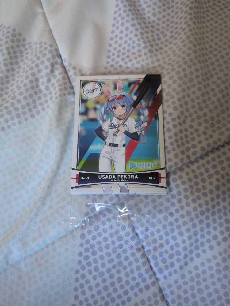 Dodgers Hololive Night Baseball Cards 2024