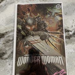 Absolute Wonder Woman #17 Exclusive Variant Cover By John Giang With Artist Signature And A COA