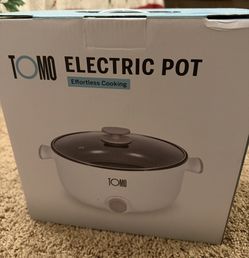Tomo Electric Pot 10"diameter 5"tall for Efortless Cooking