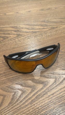 Oakley Brown Shield Sunglasses Gold Mirrored Lens