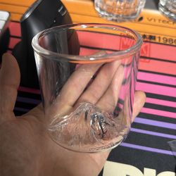 Mt. Rainier whiskey glass