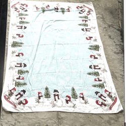 Snowman Pattern table cloth 55”x81”