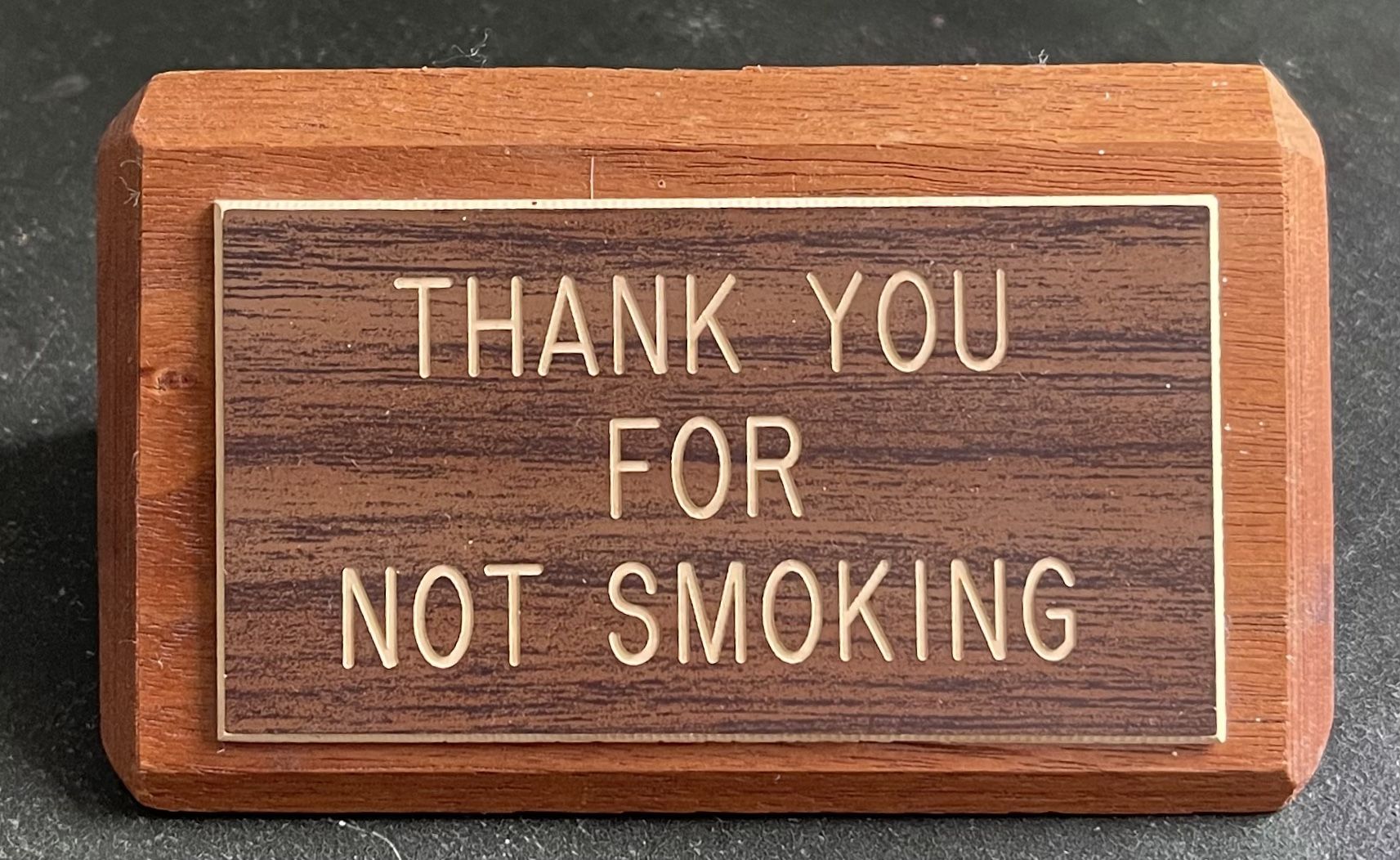 Vintage No smoking sign