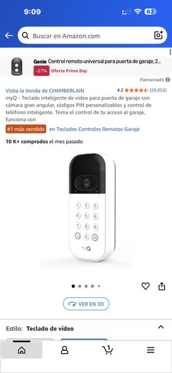 Smart Garage Video Keypad