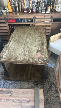Matching industrial coffee table & end table