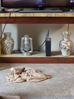 Table Marble Top. My TV On It
