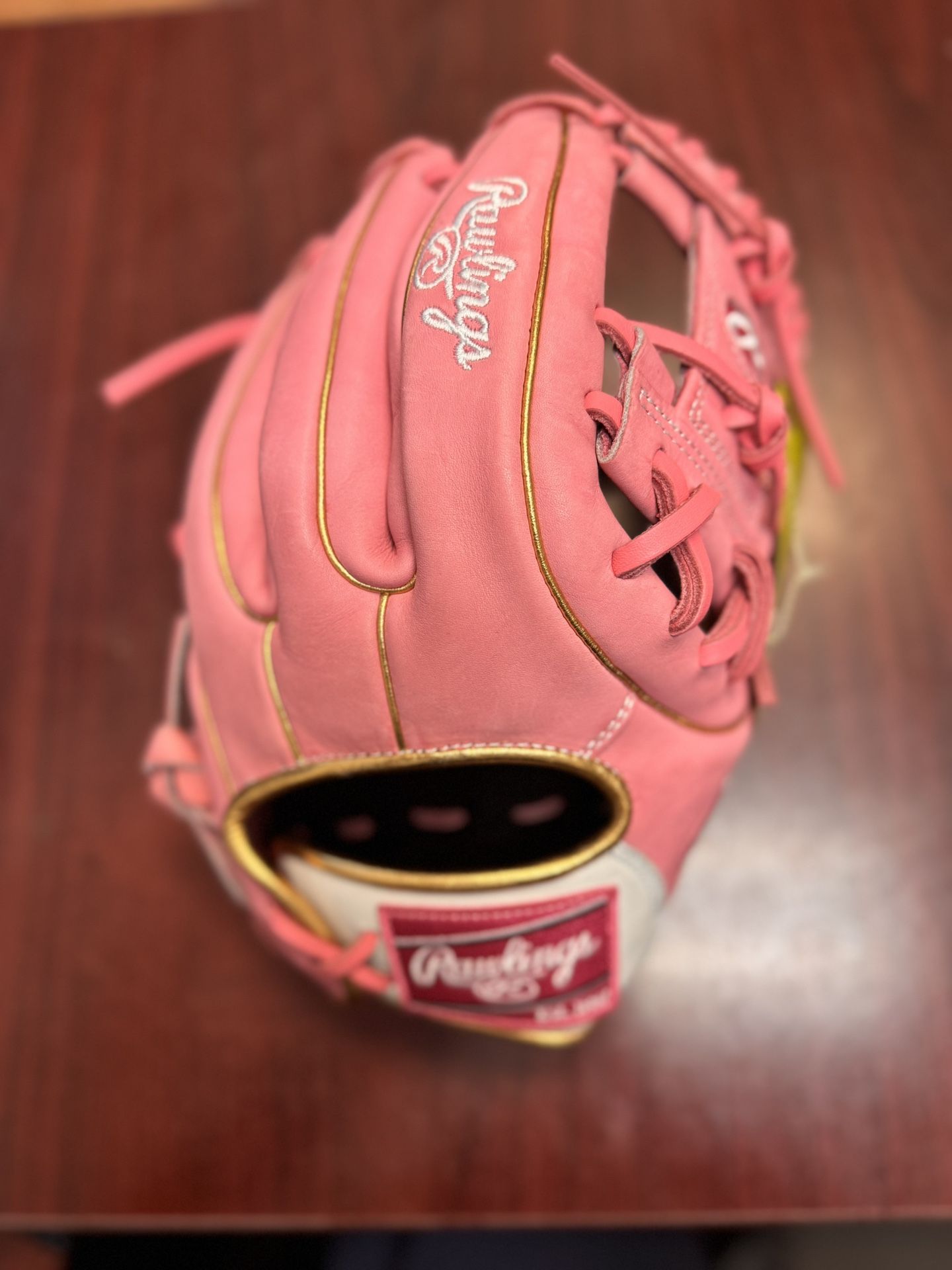Rawlings HOH 12” Pink/White/Gold PROR316SB-2P Pro I-Web RHT Softball Glove
