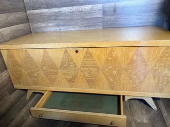 Lane altavista wooden chest cabinet blanket vintage mcm diamond