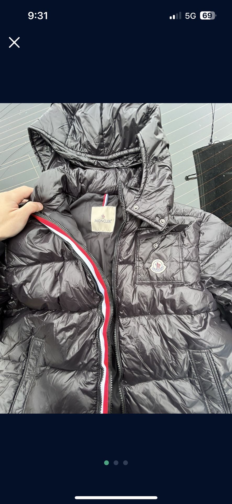 Moncler Montbeliard Down Jacket Size 3