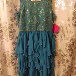 Girls Size 16 Dress Blue