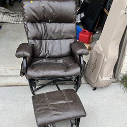 Brown Glider Chair 