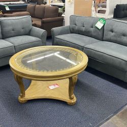 Fabric Sofa And Loveseat 