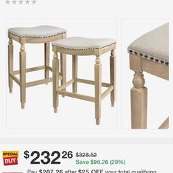 Barton Isabel Bar Stools Set of 2
