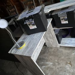 Studying Desk W Building Lamp