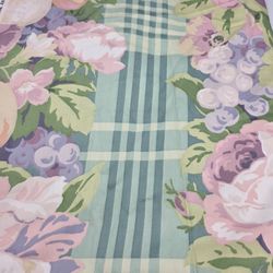Fabric Vtg Lorinda Hillside Gardens R. Allen Cotton Floral Cottagecore 139 x 57"