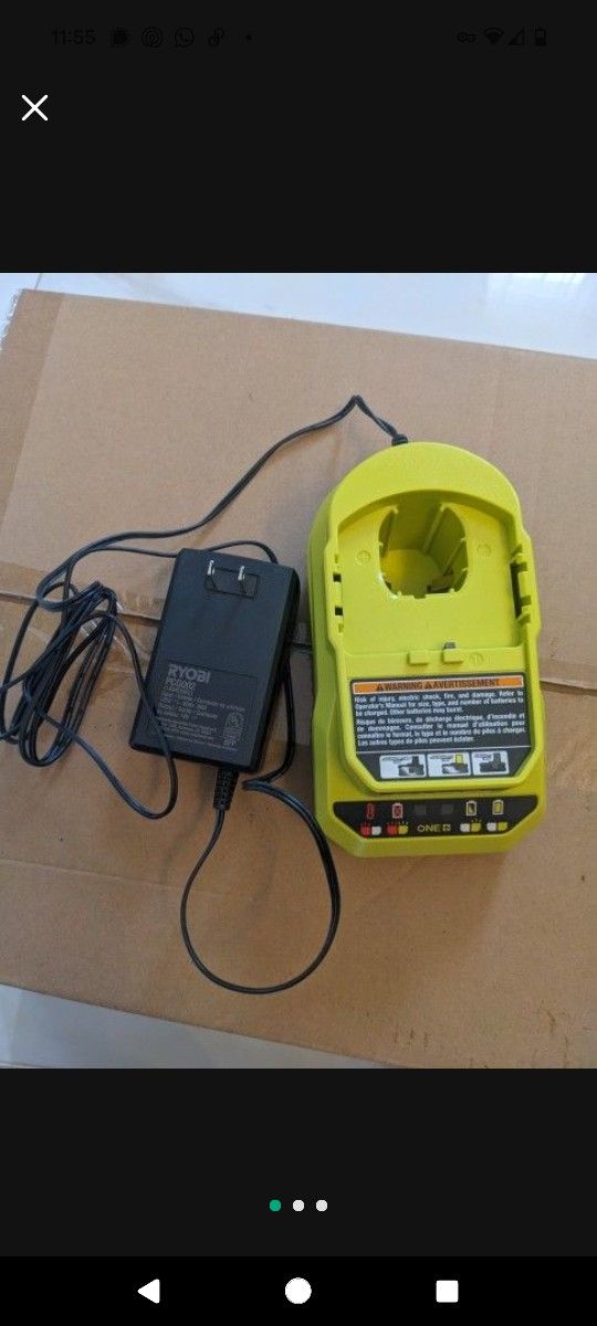 New- Ryobi 18V ONE+ PCG002 Lithium-Ion Battery Charger