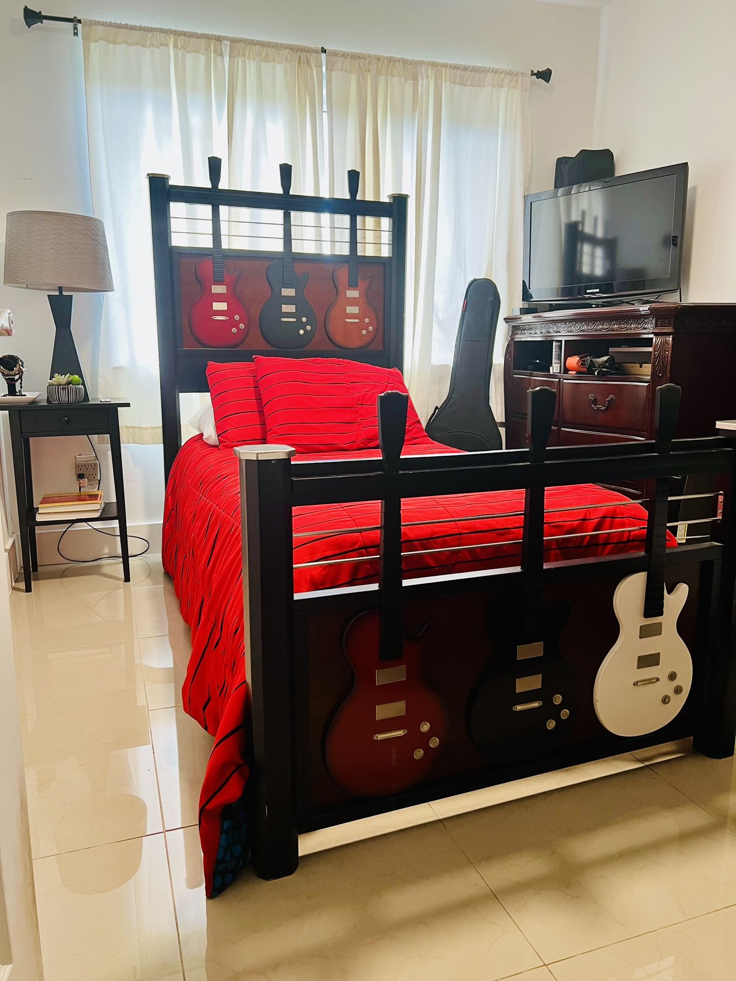 Custom Twin XL Bed with Nightstand