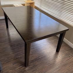 Dark Walnut Dining Table 