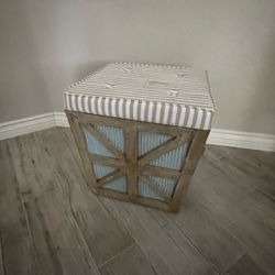 Storage ottoman rustic farmhouse