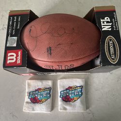 Football Signed By Junior Seau