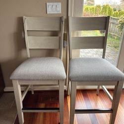 Bayside Furnishings Solid Wood Counter Height Bar Stools 20x23x42