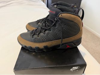 Jordan 9 “olive” 2024 size 10